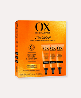 Kit 3 ampolas de cronograma capilar Vita Glow